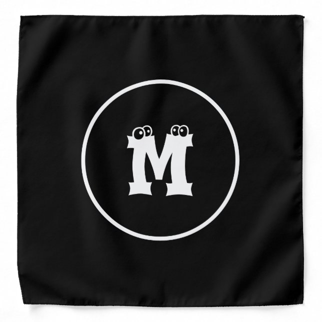 Personalized Monogram Bandana – Custom Pet Gift  (Front)