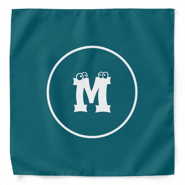 Personalized Monogram Bandana – Custom Pet Gift  (Front)