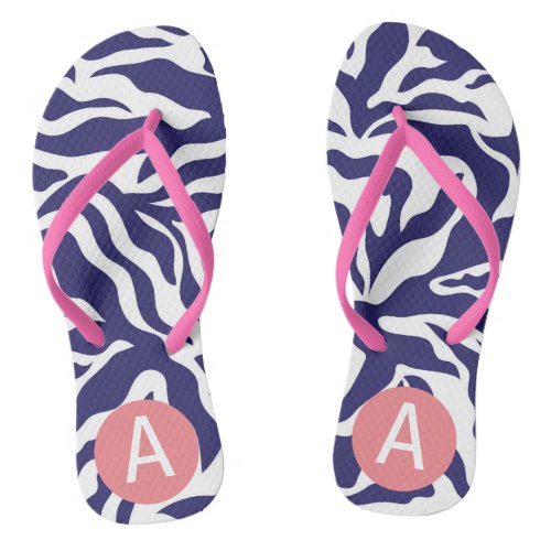 Personalized Monogram Beach Pair of Flip Flops