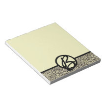 Personalized Monogram Black Cream Leopard