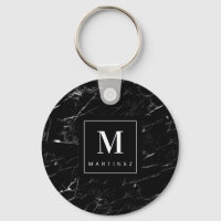Personalized Marble Key Ring