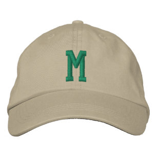 Personalized Monogram Bold Initial Embroidered Baseball Cap