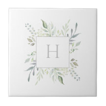Personalized Monogram Botanical Decorative Accent