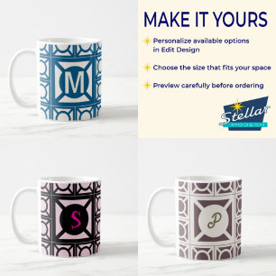 Personalized Monogram Breeze Block Mug
