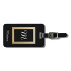 Personalized Monogram Business Gold Black