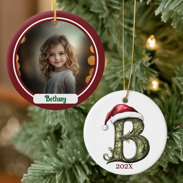  Personalized Monogram Christmas Ornament (Creator Uploaded)