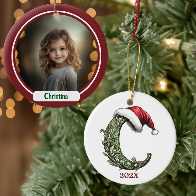  Personalized Monogram Christmas Ornament (Creator Uploaded)