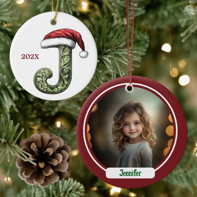  Personalized Monogram Christmas Ornament (Creator Uploaded)