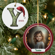  Personalized Monogram Christmas Ornament