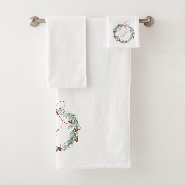 Personalized Monogram Christmas Towel set (Insitu)