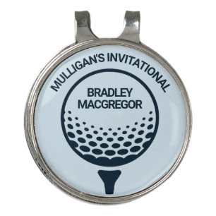 Personalized Monogram Club Name Golf Hat Clip