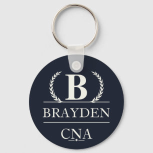 Personalized Monogram CNA Gift Keychain