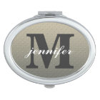 Personalized Monogram Compact Mirror