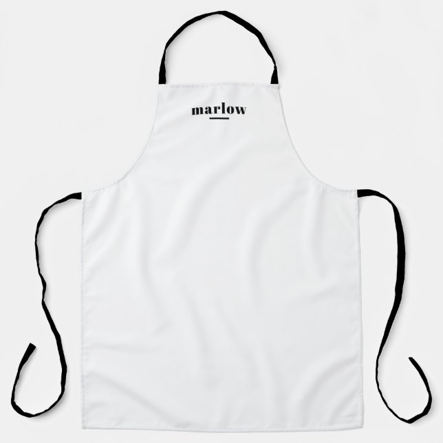 Personalized Monogram Cooking  Apron for Men (Front)