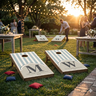 Personalized Monogram Cornhole Set Custom Initia