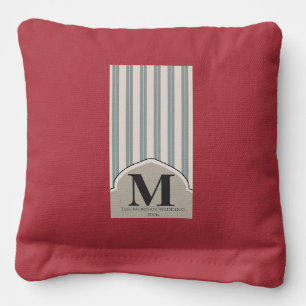 Personalized Monogram Cornhole Set Custom Initia Bags