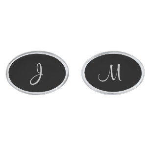 Personalized Monogram Cuff Links for the Groom