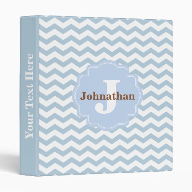 Personalized Monogram Custom Baby Binder (Front/Spine)