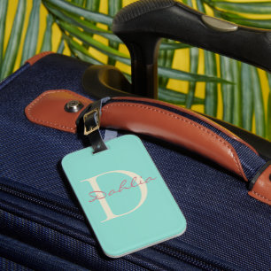 Personalized Monogram Custom Name Travel Gift Luggage Tag