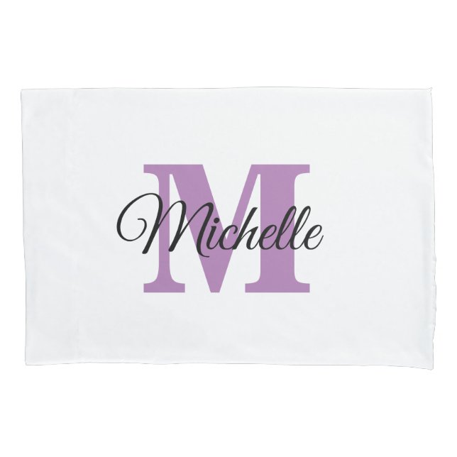 Personalized Monogram Custom Pillow Case (Front)