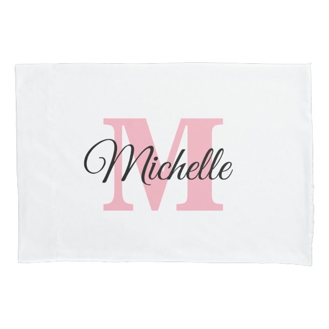 Personalized Monogram Custom Pillow Case (Front)