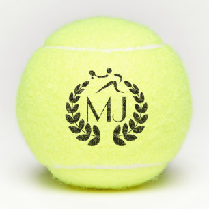 Personalized Monogram Custom Yellow Tennis Balls