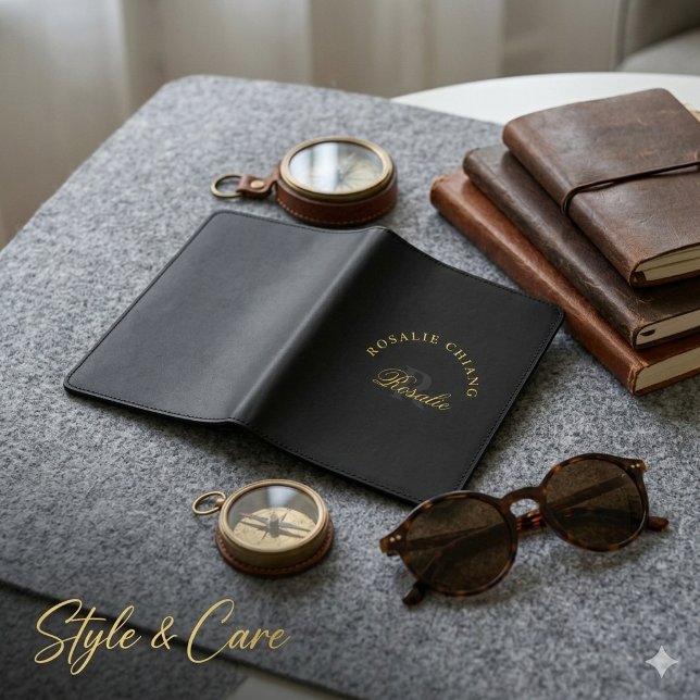 Personalized Monogram Design Custom Name Passport Holder (Personalized Monogram Design Custom Name Passport Holder)