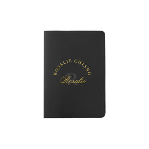 Personalized Monogram Design Custom Name Passport Holder