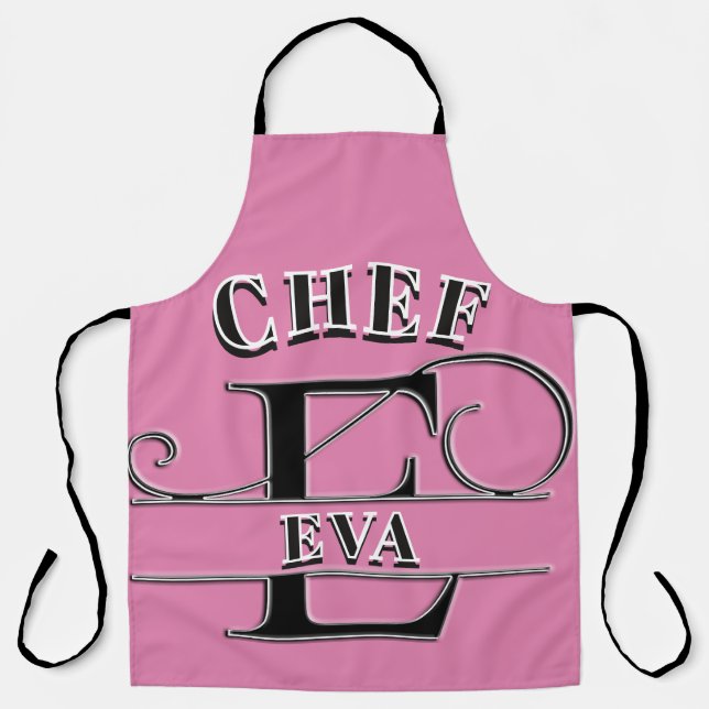 Personalized Monogram (E) Apron (Front)