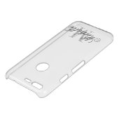 Personalized monogram elegant clear uncommon google pixel case (Top)