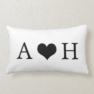 Personalized Monogram Engagement Home Decor Pillow
