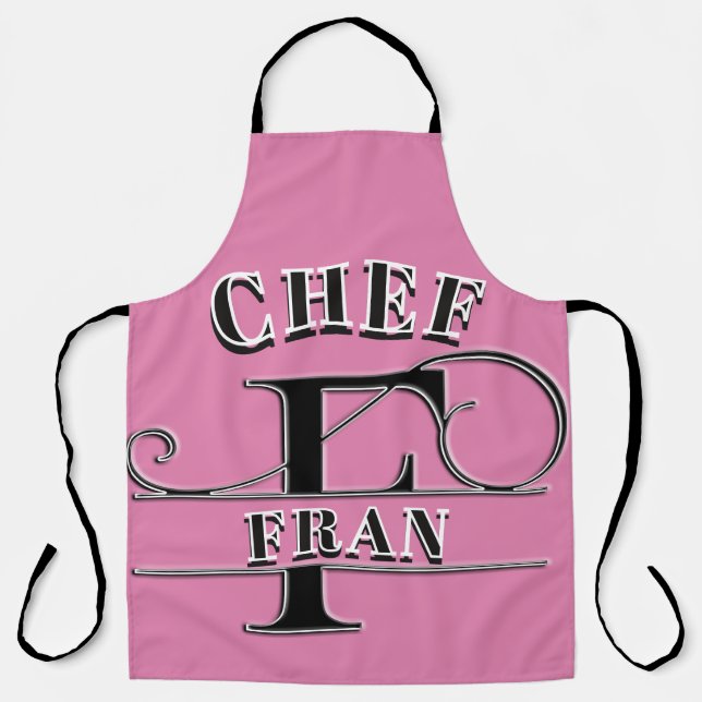 Personalized Monogram (F) Apron (Front)