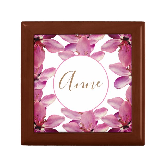 Personalized Monogram Floral  Gift Box (Front)