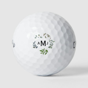 Personalized Monogram Foliage Titleist Pro V1 Golf Balls