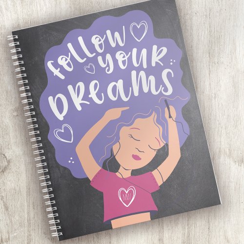 Personalized Monogram Follow Your Dreams Journal