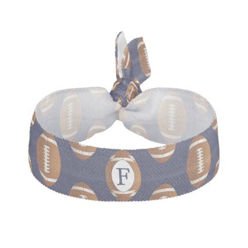 Personalized Monogram Football Balls Sports Elastic Hair Tie