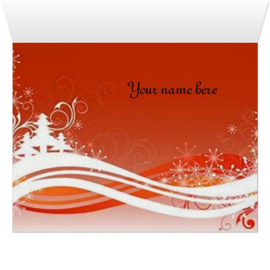 Personalized Monogram for Christmas - Cards (Inside Horizontal (Bottom))