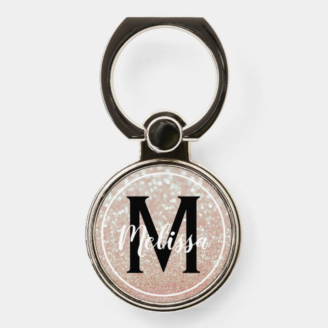 Personalized Monogram Glitter Phone Grip (Front)