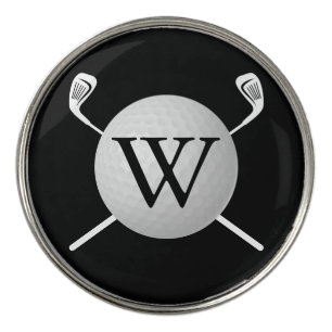 Personalized Monogram Golf Ball Clubs Marker