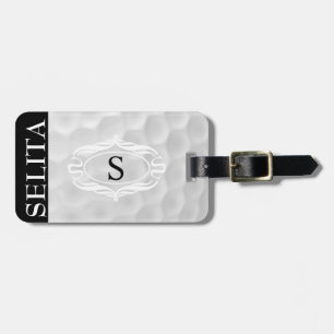 Personalized Monogram Golf Ball Luggage Tag