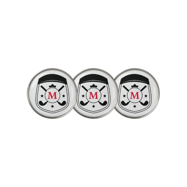 Personalized Monogram Golf Ball Marker (3 Up)