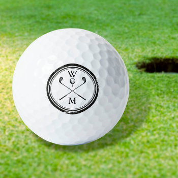Personalized Monogram Golf Ball Marker by thisisnotmedesigns at Zazzle