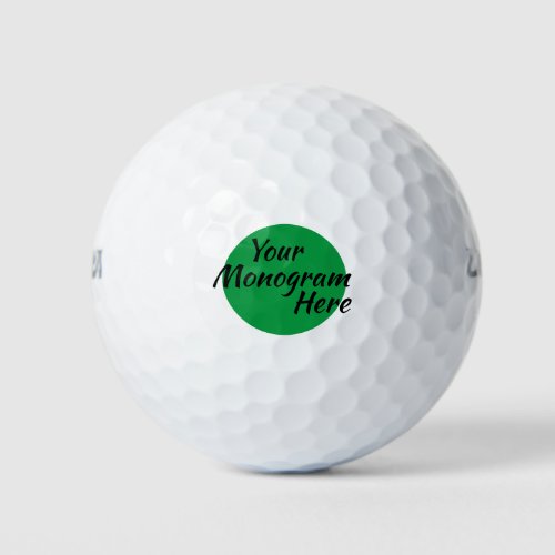 Personalized Monogram Golf Balls Custom Golf Balls