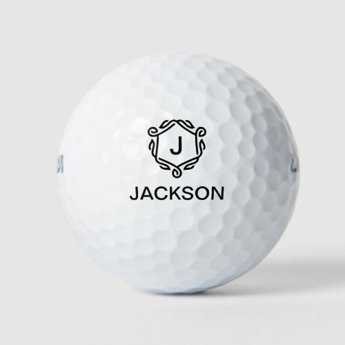 Personalized Monogram Golf Balls with Name 