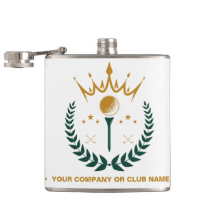 Personalized Monogram Golf Club Name Flask