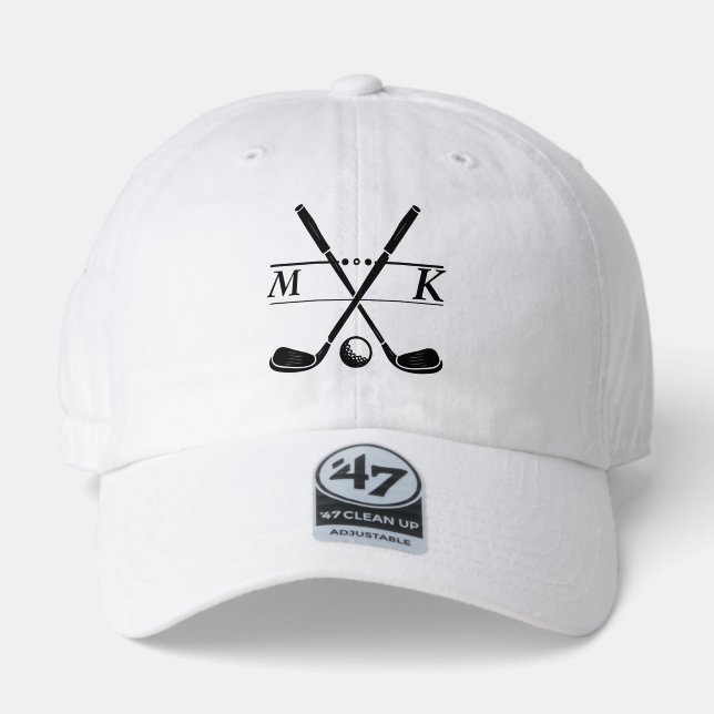 Personalized Monogram Golf Clubs 47 Brand Hat (Front)