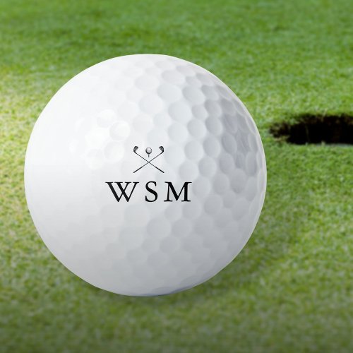 Personalized Monogram Golf Clubs Golf Balls