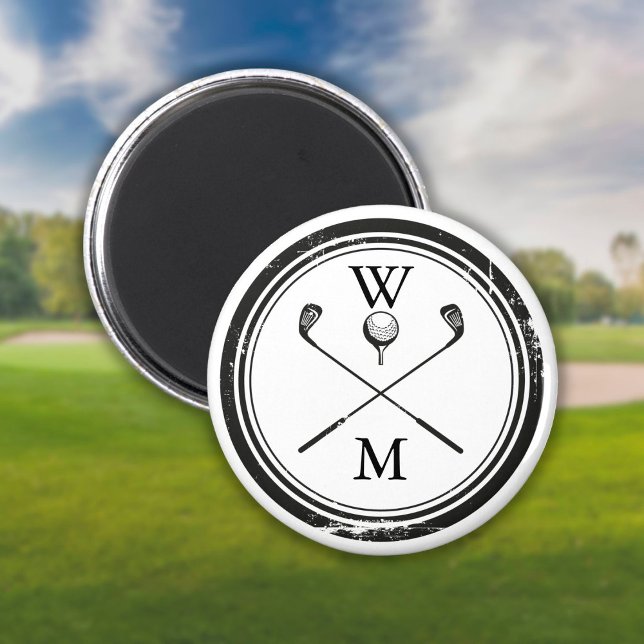 Personalized Monogram Golf Magnet (Creator Uploaded)