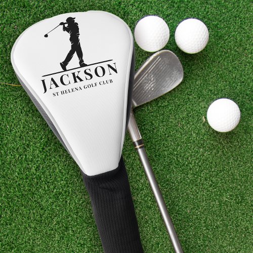 Personalized Monogram Golf Swing Golf Head Cover