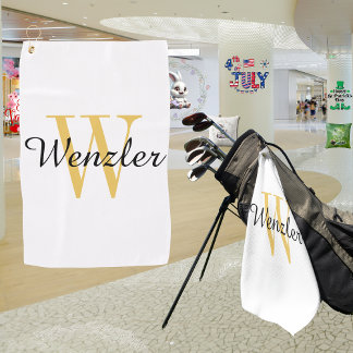 Personalized Monogram Golf Towel